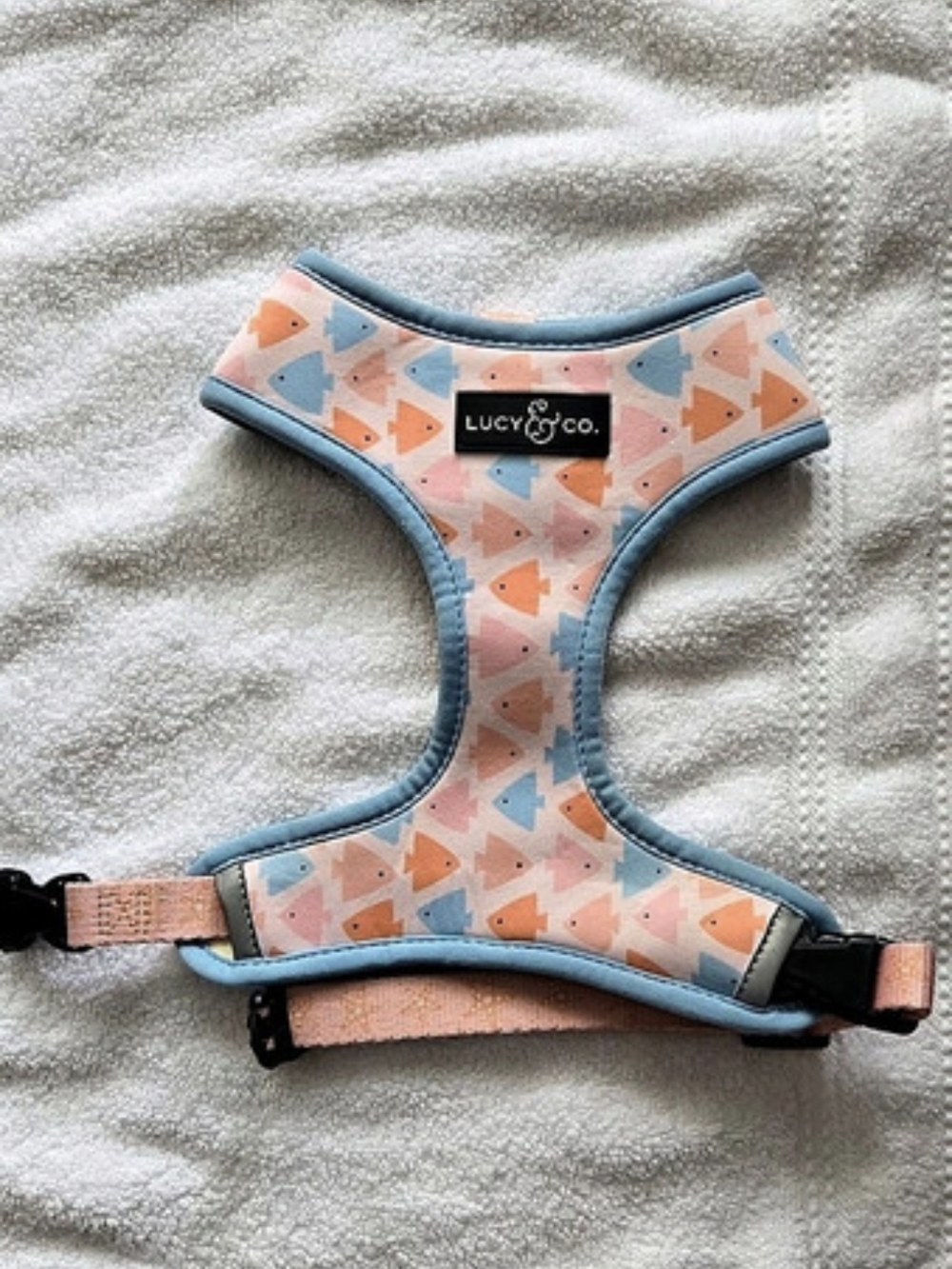 Lucy & Co. Plenty of Fish Reversible Harness Size Medium